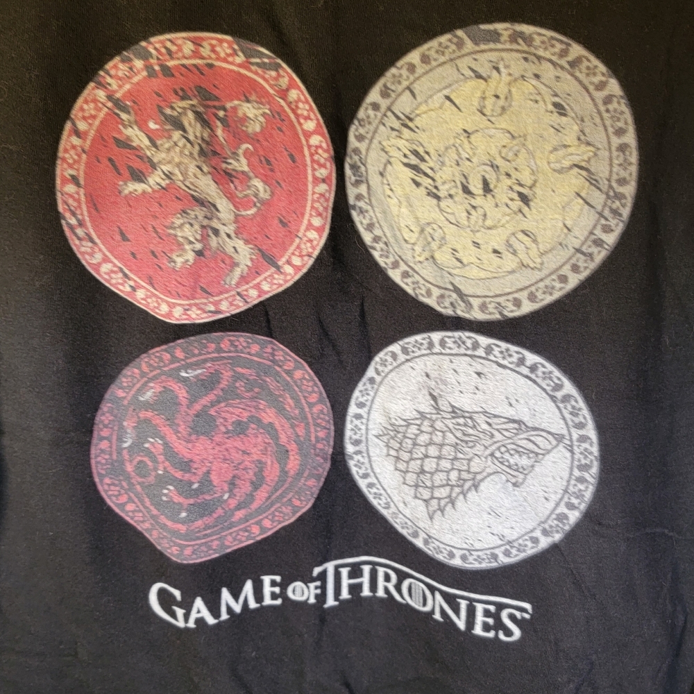 Women's Game of Thrones 4 Crests Targaryen, Stark, Lannister, Tyrell medium Tee
